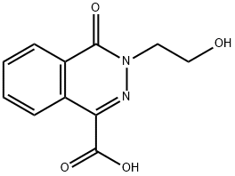 3-(2-HYDROXY-ETHYL)-4-OXO-3,4-DIHYDRO-PHTHALAZINE-1-CARBOXYLIC ACID 结构式