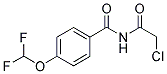 N-(2-CHLORO-ACETYL)-4-DIFLUOROMETHOXY-BENZAMIDE 结构式