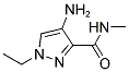 4-AMINO-1-ETHYL-1 H-PYRAZOLE-3-CARBOXYLIC ACID METHYLAMIDE 结构式