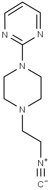 1-(2-ISOCYANO-ETHYL)-4-(2-PYRIMIDINO)-PIPERAZINE 结构式