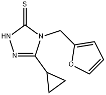 5-环丙基-4-(呋喃-2-基甲基)-4H-1,2,4-三唑-3-硫醇 结构式