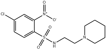 ((4-CHLORO-2-NITROPHENYL)SULFONYL)(2-PIPERIDYLETHYL)AMINE 结构式