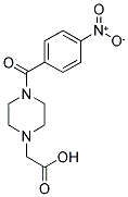 [4-(4-NITRO-BENZOYL)-PIPERAZIN-1-YL]-ACETIC ACID 结构式