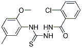 2-(2-CHLOROBENZOYL)-N-(2-METHOXY-5-METHYLPHENYL)HYDRAZINECARBOTHIOAMIDE 结构式