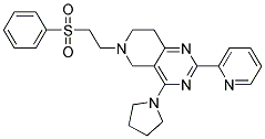 6-[2-(PHENYLSULFONYL)ETHYL]-2-PYRIDIN-2-YL-4-PYRROLIDIN-1-YL-5,6,7,8-TETRAHYDROPYRIDO[4,3-D]PYRIMIDINE 结构式