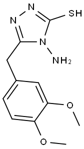 4-AMINO-5-(3,4-DIMETHOXY-BENZYL)-4H-[1,2,4]TRIAZOLE-3-THIOL 结构式