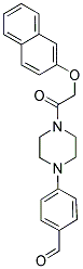 4-(4-[(2-NAPHTHYLOXY)ACETYL]PIPERAZIN-1-YL)BENZALDEHYDE 结构式