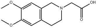 (6,7-DIMETHOXY-3,4-DIHYDRO-1H-ISOQUINOLIN-2-YL)-ACETIC ACID 结构式
