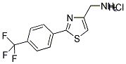 4-(AMINOMETHYL)-2-(4-TRIFLUOROMETHYL)PHENYL-1,3-THIAZOLE HYDROCHLORIDE 结构式