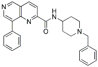 8-PHENYL-[1,6]NAPHTHYRIDINE-2-CARBOXYLIC ACID (1-BENZYL-PIPERIDIN-4-YL)-AMIDE 结构式
