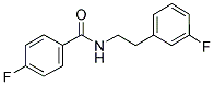 N-(4-FLUORO BENZOYL)-2-(3-FUOROPHENYL) ETHYLAMINE 结构式