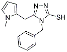 4-BENZYL-5-[(1-METHYL-1H-PYRROL-2-YL)METHYL]-4H-1,2,4-TRIAZOLE-3-THIOL 结构式