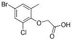 (4-BROMO-2-CHLORO-6-METHYLPHENOXY)ACETIC ACID 结构式