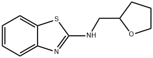 BENZOTHIAZOL-2-YL-(TETRAHYDRO-FURAN-2-YLMETHYL)-AMINE 结构式