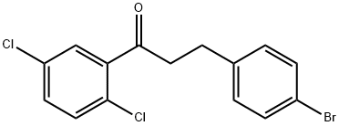 3-(4-BROMOPHENYL)-2',5'-DICHLOROPROPIOPHENONE 结构式
