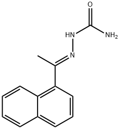 2-(1-(NAPHTHALEN-1-YL)ETHYLIDENE)HYDRAZINE-1-CARBOXAMIDE 结构式