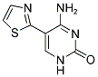 4-AMINO-5-(1,3-THIAZOL-2-YL)-2(1H)-PYRIMIDINONE 结构式