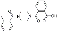 2-([4-(2-METHYLBENZOYL)PIPERAZIN-1-YL]CARBONYL)BENZOIC ACID 结构式