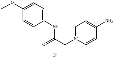 4-AMINO-1-[(4-METHOXY-PHENYLCARBAMOYL)-METHYL]-PYRIDINIUM CHLORIDE 结构式