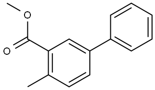 METHYL 4'-METHYL[1,1'-BIPHENYL]-3-CARBOXYLATE 结构式