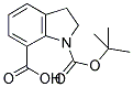 1-(TERT-BUTOXYCARBONYL)INDOLINE-7-CARBOXYLIC ACID 结构式