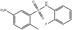 5-氨基-N-(2-氟苯基)-2-甲基苯-1-磺酰胺 结构式