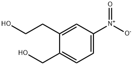 2-(2-羟甲基)-5-硝基苯基)乙醇 结构式