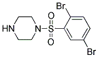 1-(2,5-DIBROMO-BENZENESULFONYL)-PIPERAZINE 结构式