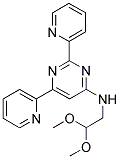 N-(2,2-DIMETHOXYETHYL)-2,6-DIPYRIDIN-2-YLPYRIMIDIN-4-AMINE 结构式