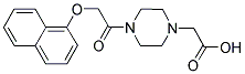 (4-[(1-NAPHTHYLOXY)ACETYL]PIPERAZIN-1-YL)ACETIC ACID 结构式