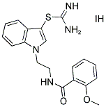 1-(2-[(2-METHOXYBENZOYL)AMINO]ETHYL)-1H-INDOL-3-YL IMIDOTHIOCARBAMATE HYDROIODIDE 结构式