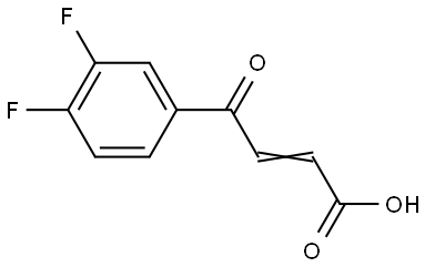 (2E)-4-(3,4-DIFLUOROPHENYL)-4-OXOBUT-2-ENOIC ACID 结构式