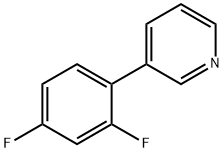 3-(2,4-二氟苯基)吡啶 结构式