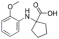 1-(2-METHOXY-PHENYLAMINO)-CYCLOPENTANECARBOXYLIC ACID 结构式