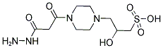 3-[4-(3-HYDRAZINO-3-OXOPROPANOYL)PIPERAZIN-1-YL]-2-HYDROXYPROPANE-1-SULFONIC ACID 结构式