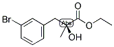 Ethyl (S)-2-hydroxy-2-methyl(3-bromobenzene)propanoate 结构式