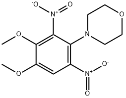 2-METHOXY-4-MORPHOLINO-3,5-DINITROPHENYL METHYL ETHER 结构式