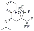 1,1,1-TRIFLUORO-4-ISOPROPYLIMINO-4-PHENYL-1-(TRIFLUOROMETHYL)BUTANE-2-OL 结构式