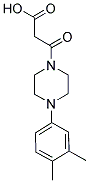 3-[4-(3,4-DIMETHYLPHENYL)PIPERAZIN-1-YL]-3-OXOPROPANOIC ACID 结构式