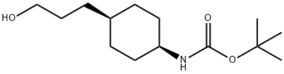 TERT-BUTYL CIS-4-(3-HYDROXYPROPYL)CYCLOHEXYLCARBAMATE 结构式