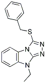 3-(BENZYLTHIO)-9-ETHYL-9H-[1,2,4]TRIAZOLO[4,3-A]BENZIMIDAZOLE 结构式