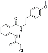 2-(2-CHLORO-ACETYLAMINO)-N-[2-(4-METHOXY-PHENYL)-ETHYL]-BENZAMIDE 结构式