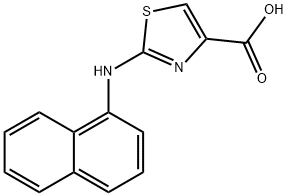 2-(NAPHTHALEN-1-YLAMINO)-THIAZOLE-4-CARBOXYLIC ACID 结构式