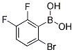 2-Bromo-5,6-difluorophenylboronic acid 结构式