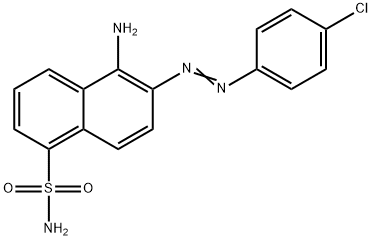 1-AMINO-2-(4-CHLOROPHENYLAZO)-NAPHTHALENE-5-SULFONAMIDE 结构式