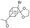 1-(1-Bromospiro(pentacyclo[4.3.0.0(2,5).0(3,8).0(4,7)]nonane-9,2'-[1,3]-dioxolane)-4-yl)ethanone 结构式