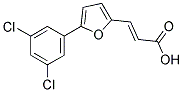 (2E)-3-[5-(3,5-DICHLOROPHENYL)-2-FURYL]ACRYLIC ACID 结构式