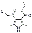 4-(2-CHLORO-ACETYL)-2,5-DIMETHYL-1H-PYRROLE-3-CARBOXYLIC ACID ETHYL ESTER 结构式