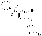 2-(3-BROMOPHENOXY)-5-(MORPHOLIN-4-YLSULFONYL)ANILINE 结构式