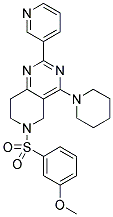 6-(3-Methoxy-benzenesulfonyl)-4-piperidin-1-yl-2-pyridin-3-yl-5,6,7,8-tetrahydro-pyrido[4,3-d]pyrimidine 结构式
